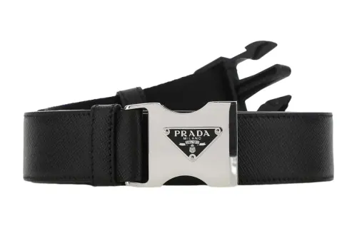 PRADA Leather Belts Men's Width 3cm