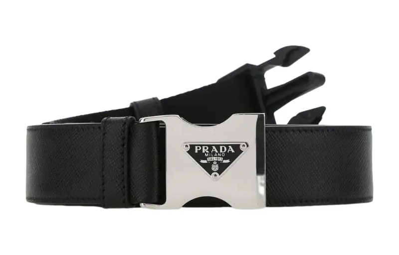 PRADA Leather Belts Men's Width 3cm