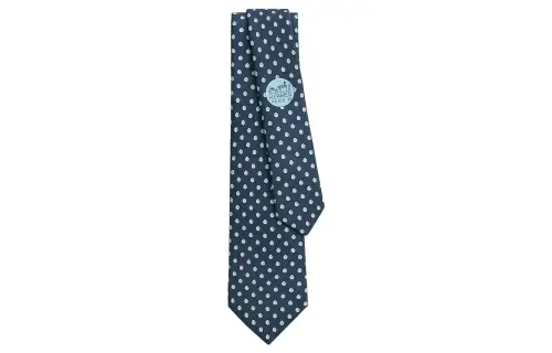 HERMES Ties Men's Sky Blue
