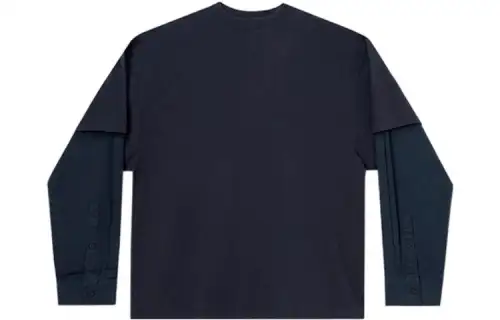Balenciaga T Shirt Regular Fit Men's Navy Blue