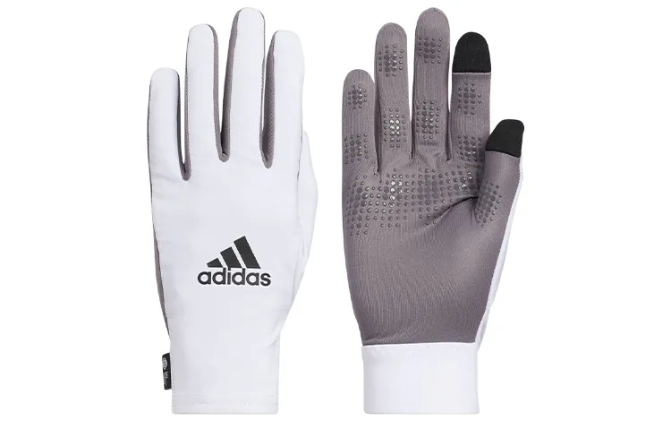 Adidas Polyester Gloves Unisex White