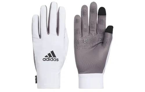 Adidas Polyester Gloves Unisex White