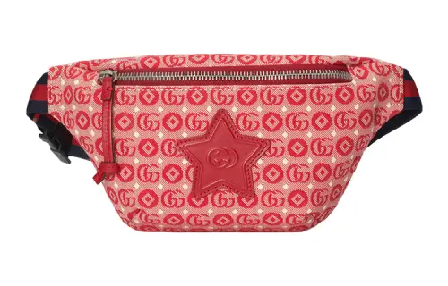GUCCI Fabric Shoulder Bag, Crossbody Bag, Fanny Pack Kids' Red