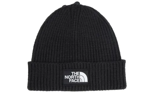 THE NORTH FACE Kids Logo patch Ribbed Beanie