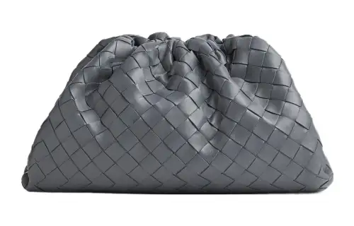 Bottega Veneta Sheepskin Clutch Women's Lightning Gray