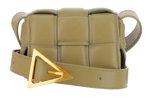 Bottega Veneta CASSETTE Sheepskin Shoulder Bag, Crossbody Bag Mini Women's Taupe