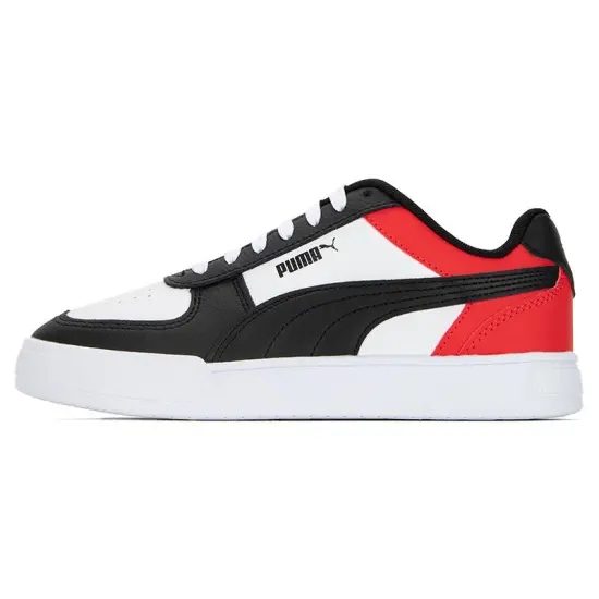 PUMA Caven Skateboarding Shoes Unisex Low-top White/Black/Red