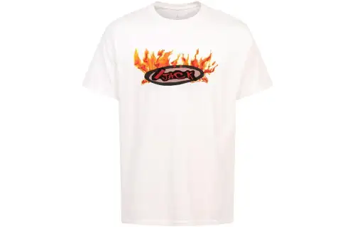 Travis Scott T Shirts Men's White Crew Neck