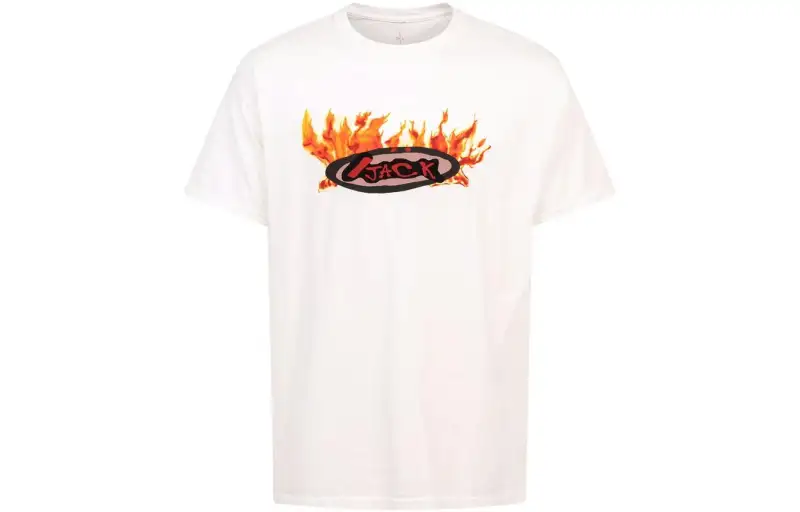 Travis Scott T Shirts Men's White Crew Neck