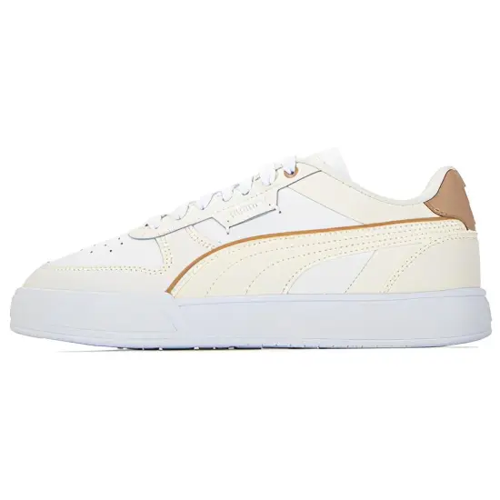 PUMA Caven Skateboarding Shoes Unisex Low-top Beige/White