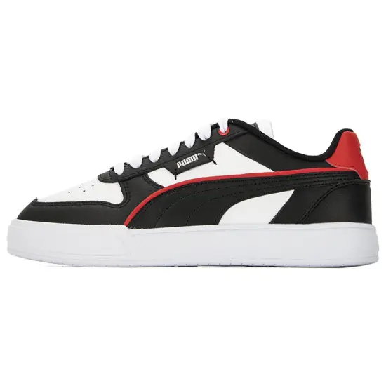 PUMA Caven Skateboarding Shoes Unisex Low-top White/Black/Red