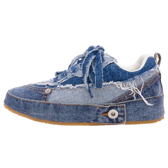 LOEWE Skateboard Shoes Men Low-Top Blue