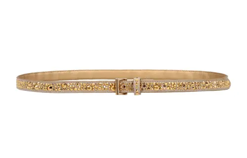 PRADA All Over Crystal Embellished Belt