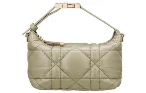 DIOR DiorTravel Cow Leather Clutch Small Women's Green