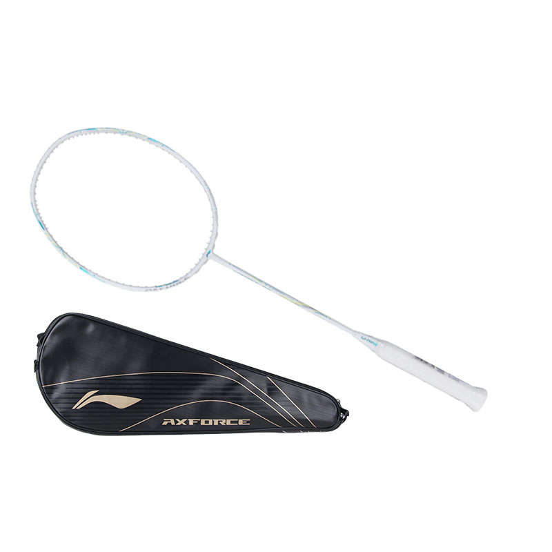 Li Ning Thunder 60 Full Carbon Badminton Rackets Offensive Type Heavy Head, Stiff Shaft Upper Class 675mm White