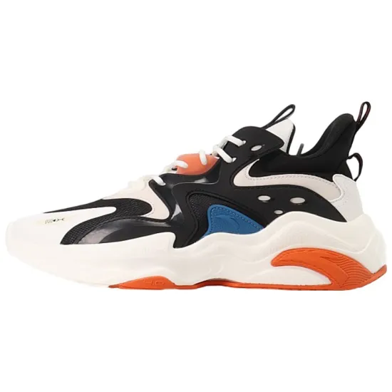 ANTA Life Collection Casual Shoes Men Low-Top Black Ivory White