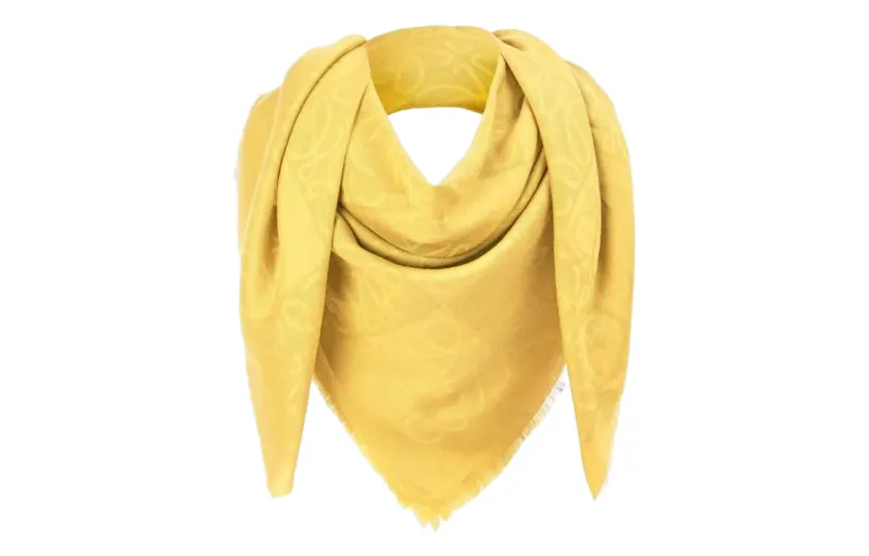 LOEWE Knit Scarves Women's Yellow