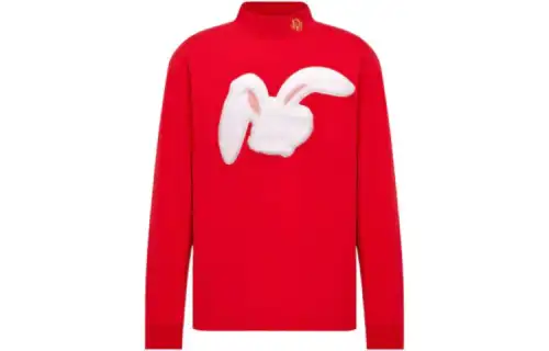 DIOR X Erl Relaxed Fit Long Sleeved T Shirt