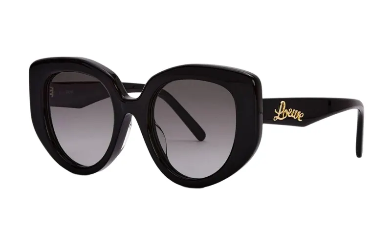 LOEWE Plate Butterfly Sunglass Women's Black