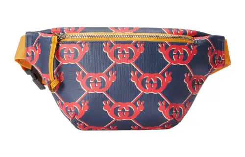GUCCI Canvas Shoulder Bag, Crossbody Bag, Fanny Pack, Sling Bag, Kids' Bag Kids' Blue/Red
