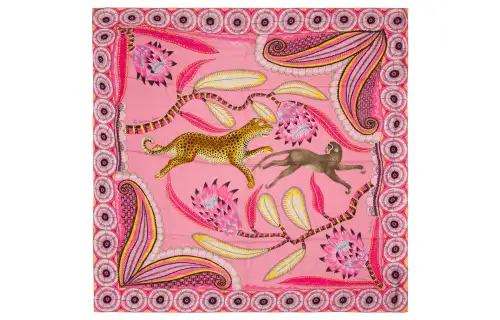 HERMES Scarves Women's Pink
