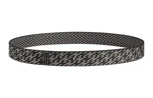 HERMES Calfskin Leather Belts Men's Width 3.2cm