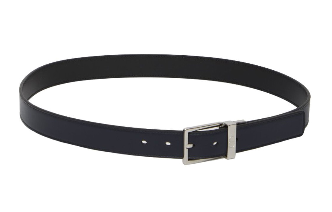 DIOR Minimalist Style Cow Leather Belts Men's Width 3cm