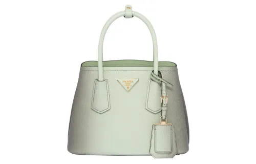 PRADA Leather Tote Bag, Shopping Bag, Shoulder Bag, Crossbody Bag, Handbag Mini Women's Gradient Green