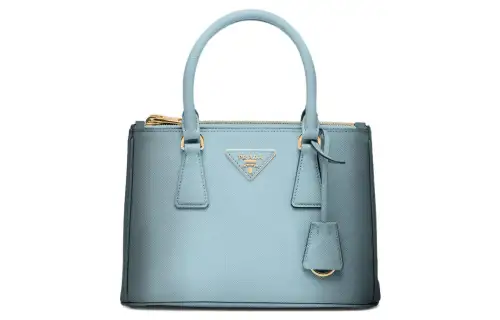 PRADA Galleria Killer Bag Calfskin Shoulder Bag, Crossbody Bag, Handbag Small Women's Gradient Light Blue