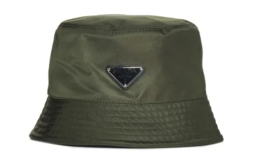 PRADA Logo Plaque Bucket Hat
