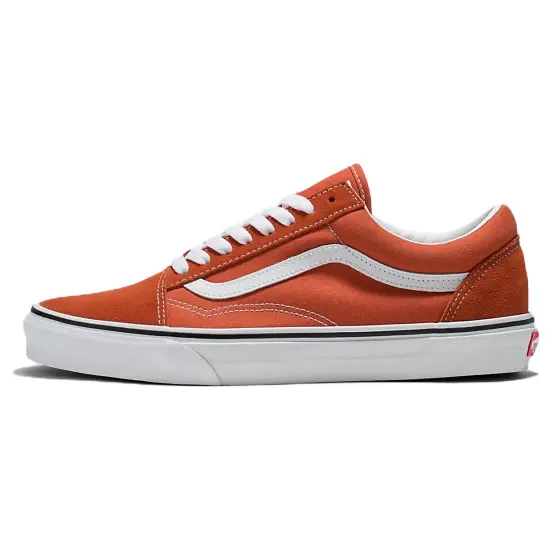 Vans Old Skool Skateboarding Shoes Unisex Low-top Red/White