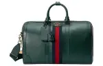 GUCCI Savoy Leather Handbag, Shoulder Bag, Crossbody Bag, Travel Bag Small Men's Green