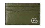 GUCCI GG Marmont Leather Card Holder Card Holder Men's Forest Green