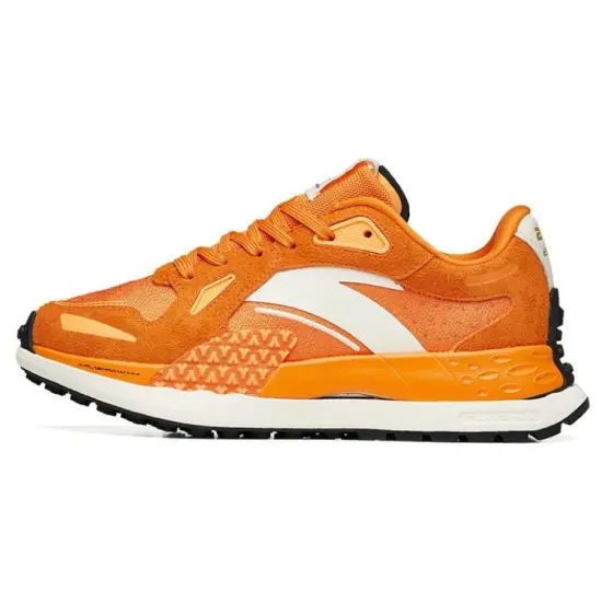 Anta Breathable Lightweight Low-Top Running Shoes Women's Sunset Orange Vintage Casual