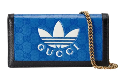GUCCI Horsebit 1955 Logo Canvas Phone Bag