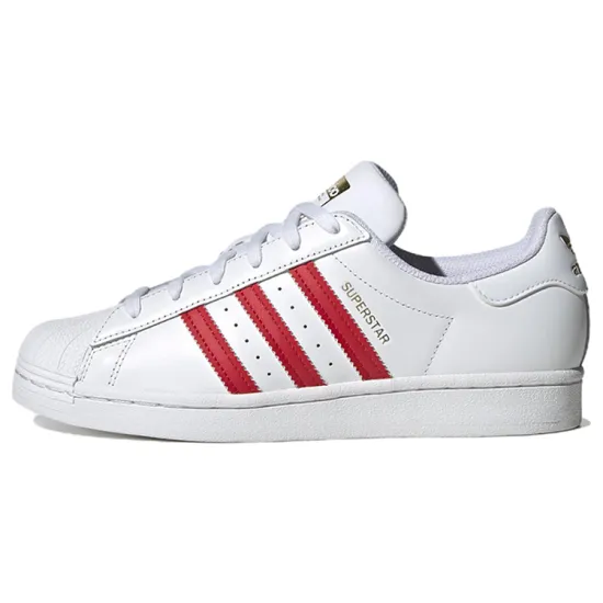 Adidas Originals Superstar White Better Scarlet Gold Women's