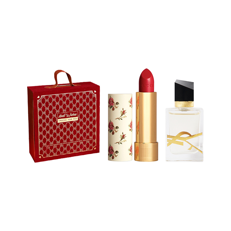 GUCCI Gucci, lipstick, perfume, gift box, set, 3 piece set