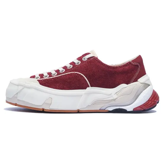 LiNing Wuji Skateboard Shoes Women's Low-Top Deep Vermilion
