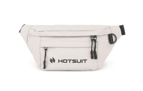 HOTSUIT Polyester Leather Shoulder Bag, Crossbody Bag, Sling Bag, Fanny Pack Large Unisex Gray