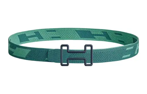 HERMES Tonight Color Belt Men's Jasper Width 3.2cm