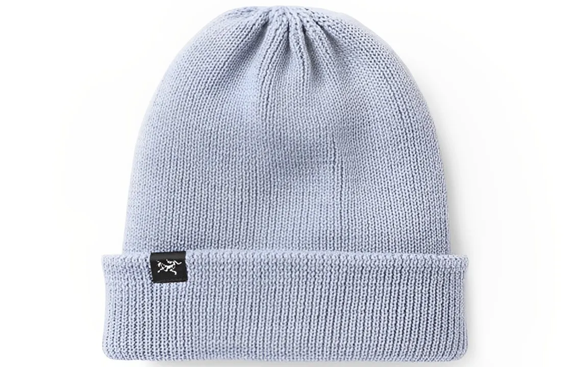 Arc'teryx Polyester, Wool Beanies Unisex Transparent Bright Blue
