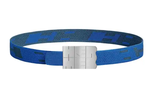 HERMES Belt Men's Blue Width 3.2cm