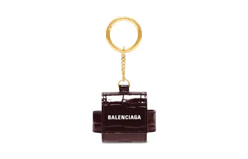 Balenciaga Cash Calfskin EarPods Pro Earphone Case Men's Dark Red