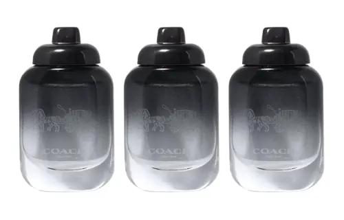 COACH Classic carriage, perfume sample, wooden set, 3 piece set, 4.5 ml