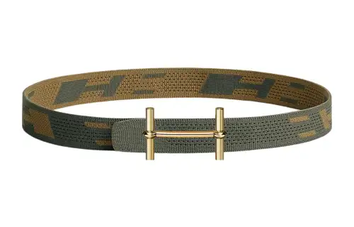 HERMES Nylon Belts Men's Width 3.2cm