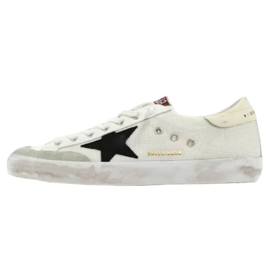 Golden Goose Super-Star Nylon White Black Beige