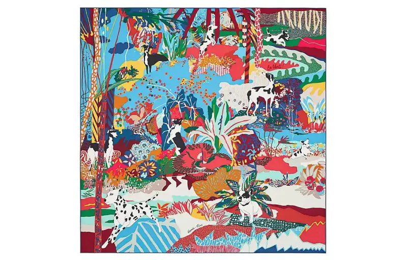 HERMES En Liberte Scarves Women's