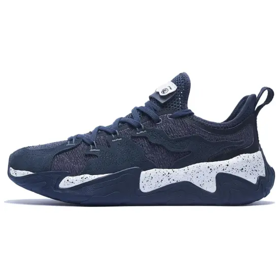 LiNing Li Ning X Jackie Chan Co-branded Kung Fu Series Casual Shoes Men Low-Top Ebony Black