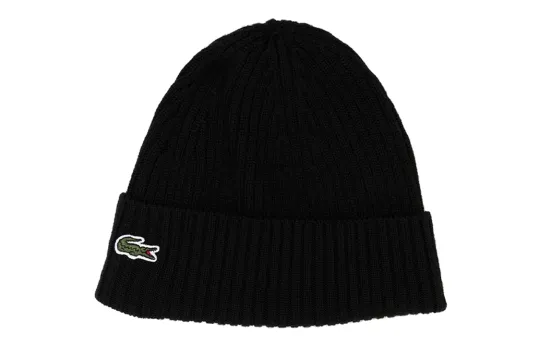 LACOSTE Rib Knit Brushed Beanie