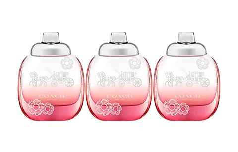 COACH Floral Elegance Women's Perfume Sample Set Three Piece Set Eau De Parfum Potpourri, Peony Peach Musk 4.5ml*3